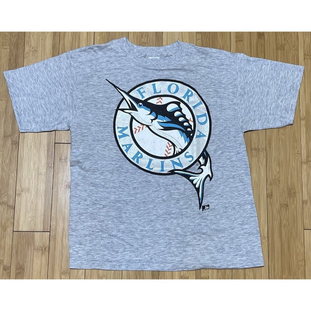 Vintage Y2K Florida Marlins MLB Single Stitch T-Shirt Men’s Size Large